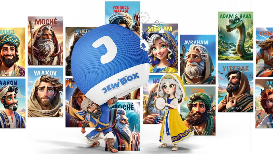 Les héros JEW’KIDS autour de la JEW’BOX